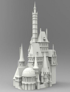 castillo gratis arquitectura miniatura casa accesorios Arte descargar 3dexport stl 3d 3dprint imprimible 3dmodel 3d print model - Mito3D