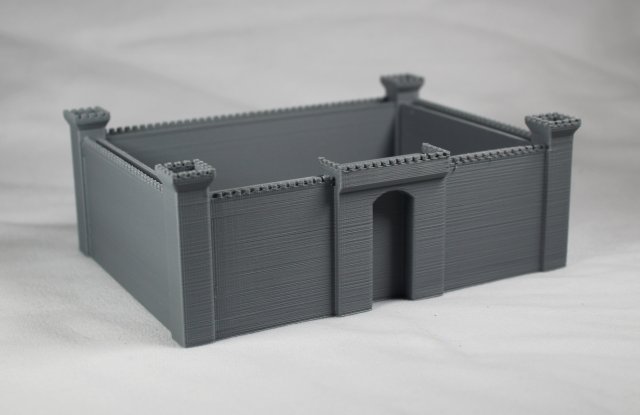 castillo jabón plato bandeja almacenamiento caja edificio envase antiguo 3D print model - Mito3D
