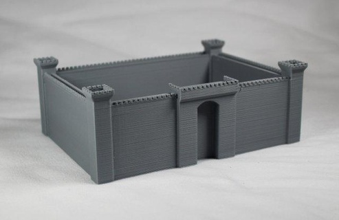 castillo jabón plato bandeja almacenamiento caja edificio envase antiguo 3d print model - Mito3D
