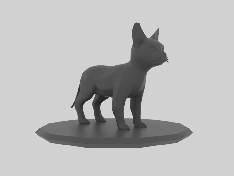 cat 3d print model in animals 3dexport animal pet 3dprinter 3dprinted 3dprinting 3dprint 3D print model - Mito3D