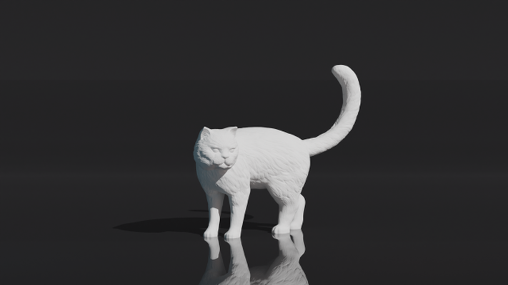 kedi 3d yazdır model in heykel 3dexport bahçe dekorasyon koleksiyon taylandlı hayvan evcil hayvanlar oyuncak sahne ev minyatürler 3d print model - Mito3D