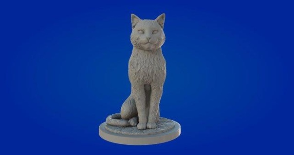 cat 3d print model sculpture 3dmodel stl 3d print model - Mito3D
