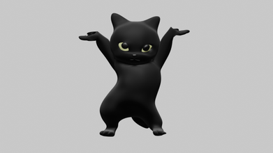 chat airpods titulaire soutien 3d impression modèle in l'audio 3dexport holder cat chats dessin animé personnage accessoires jouets maison 3d print model - Mito3D