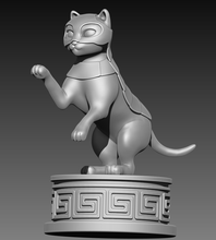 cat armour 3d print model feline figurines kitty miniatures puss 3d print model - Mito3D