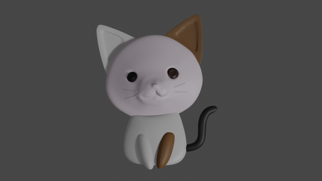 cat free 3d print model animals animal picture pets kiti kitti 3D print model - Mito3D