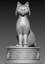 cat queen 3d print model in coins badges 3dexport feline figurines kittten kitty miniatures puss 3d print model - Mito3D