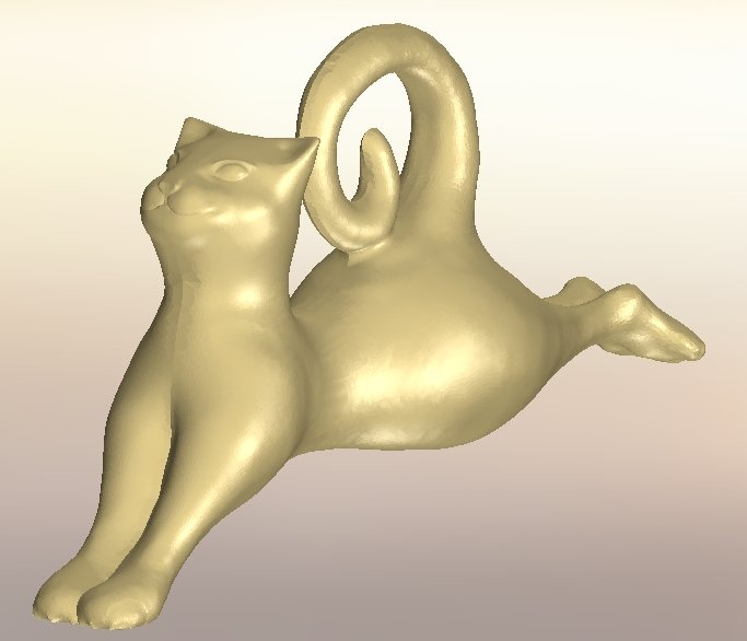 kedi yoga 3d modelleme 3D print model - Mito3D