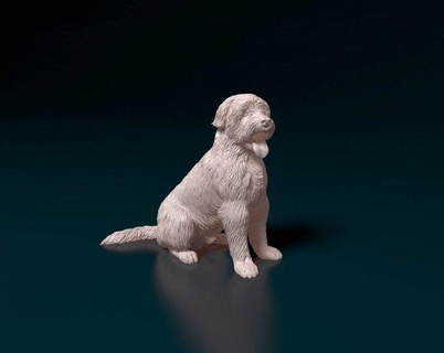 catalan chien berger figurines animal impression stl obj figurine 3d print model - Mito3D
