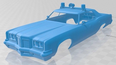 catalina polícia 1972 imprimível corpo carro 3d impressão modelo in automotivo 3dexport fenda escalextrico tamiya rc miniz passatempo micro 3d print model - Mito3D