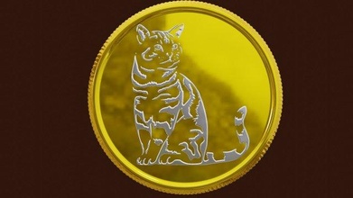 catcoin 3d impresión cnc moneda stl alivio gato panno 3d print model - Mito3D