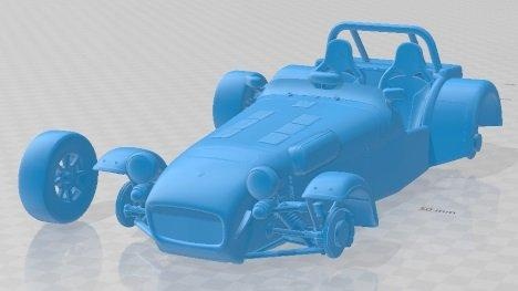 Caterham 7 super léger r500 imprimable voiture automobile diorama modélisation loisir solide échelle modèle 3d print model - Mito3D