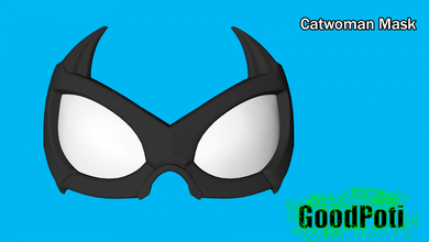 catwoman maschera 3d stampa modello in gioco accessori 3dexport stl 3ds fbx obj donne dc meraviglia i fumetti film giocattoli 3d print model - Mito3D