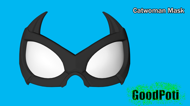 catwoman maschera 3d modello Stampa stl 3ds fbx obj donne gioco dc meraviglia i fumetti film giocattoli 3d print model - Mito3D