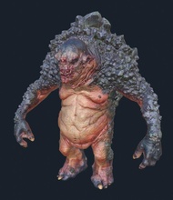 grotta troll ogg 3d modello in fantasia 3dexport witcher3 mostro 3d print model - Mito3D