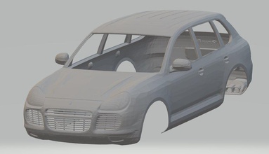 cayenne printable body car slot scalextric tamiya rc radio control shell 4x4 3d print model - Mito3D