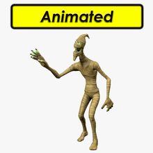 cantina mummia gioco carattere animato truccato lowpoly cartone Halloween 3d print model - Mito3D