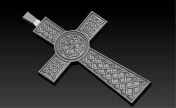 keltische Kreuz celtic wattle Schicksal Kreuzigung um celadon Termin das Martyrium Last Schmuck 3d print model - Mito3D