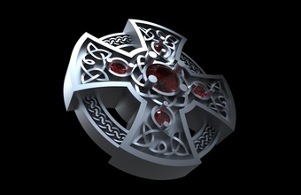 celtic cross 3d print model in 3dexport jewel stl obj jewelry silver gold gem 3dprint 3d print model - Mito3D
