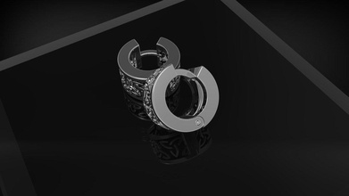 celtic earrings jewelry jewellery earring 3d 3dprinting 3d print model - Mito3D