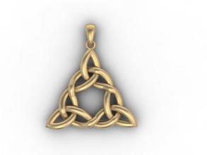 celtic pendant celt jewel jewellery jewelry kelt keltic matrix necklace pendants printable render rhino triquetra viking woman women 3d print model - Mito3D