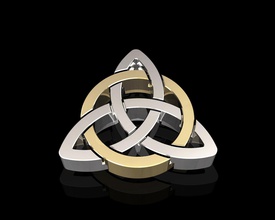 celtique pendentif 3d imprimable stl bijoux de pendentifs or d'argent le platine fashoin femmes nœud la livre sterling hommes sashion élégant 3d print model - Mito3D