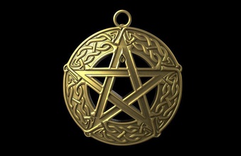 celtic pentagram pendant jewelry fashion art knot star viking 3d print model - Mito3D
