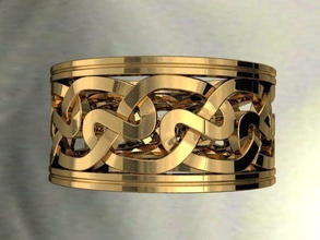 kelt düğün yüzükler düğüm jewellery ring stl 3d yazdır model in 3dexport yüzük takı 3d print model - Mito3D