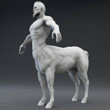 centaur 3d Yazdır model hayvan canavar oyunlar fantezi minyatür yaratık dev titan mutant karikatür oyuncaklar pbr bilimkurgu hayvanlar memeli Yunan Zeus Minotaur 3d print model - Mito3D