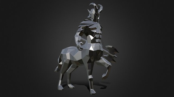 centaur 3d yazdır model in canavarlar yaratıklar 3dexport minotaur at sentor sanat hediye düşük poli 3dprint deko iç tasarım yunan mitoloji minyatürler heykel oyuncak çokgen 3d print model - Mito3D
