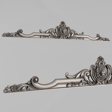 central decorative element 12 architectural decor decoration cornce ornament cartouche fronton wall details carved medallions rosettes classical traditional corbel decorate cnc 3d print model - Mito3D