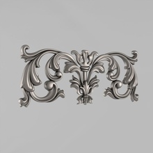 central decorative element 21 architectural decor decoration cornce ornament cartouche fronton wall details carved medallions rosettes classical traditional corbel decorate cnc 3d print model - Mito3D