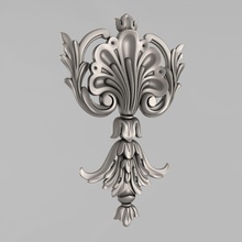 central decorative element 25 architectural decor decoration cornce ornament cartouche fronton wall details carved medallions rosettes classical traditional corbel decorate cnc 3d print model - Mito3D
