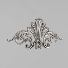 central decorative element 31 architectural decor decoration cornce ornament cartouche fronton wall details carved medallions rosettes classical traditional corbel decorate cnc 3d print model - Mito3D