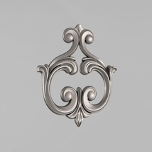 central decorative element 48 free 3d print model in decor 3dexport architectural decoration cornce ornament cartouche fronton wall details carved medallions rosettes classical traditional corbel decorate cnc 3d print model - Mito3D