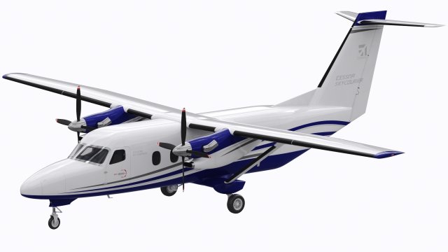 cessna 408 himmelskurier 3d modell transport 3dexport amerikanisch twin turboprop high wing flugzeug textron luftfahrt engine new generation passagier realistisch 3D print model - Mito3D