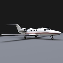cessna citação cj4 3d modelo in comercial 3dexport avião jato aeronave bussines privado civil asas 3d print model - Mito3D