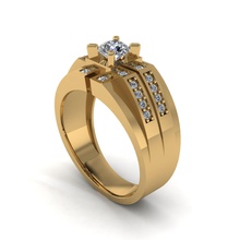 ch3d-0005 anel o engajamento diamante jóias 3d print model - Mito3D