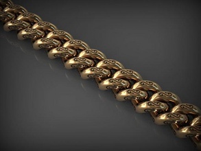 pulseira 103 joalheria pulseiras correntes colar colares ouro prata jóias imprimível santayork rinoceronte Casamento noivado moda luxo beleza enfeite 3d print model - Mito3D