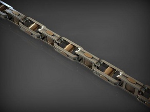 Zincir bilezik 104 takı bilezikler zincirler kolye kolyeler altın gümüş mücevher yazdırılabilir Santayork gergedan düğün nişan moda lüks güzellik süs 3d print model - Mito3D