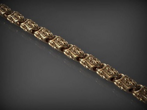 catena braccialetto 109 gioielleria braccialetti Catene collana collane oro argento stampabile santayork rinoceronte nozze Fidanzamento moda lusso bellezza fleurdelis 3d print model - Mito3D
