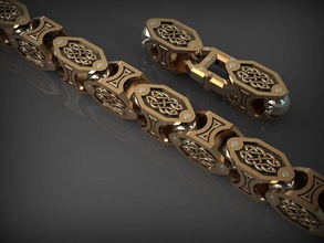 chaîne bracelet 131 bijoux bracelets Chaînes Collier colliers or argent imprimable santayork rhinocéros mariage engagement mode luxe beauté ornement 3d print model - Mito3D