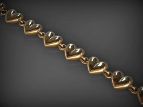 chaîne bracelet 132 bijoux bracelets Chaînes Collier colliers or argent imprimable santayork rhinocéros mariage engagement mode luxe beauté ornement 3d print model - Mito3D