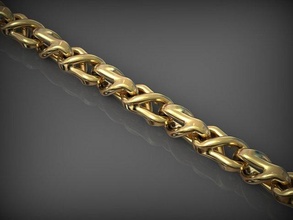 zincir bilezik 172 takı 3d yazdır model in bilezikler 3dexport zincirler kolye kolyeler altın gümüş mücevher yazdırılabilir santayork gergedan düğün nişan moda lüks güzellik süs 3d print model - Mito3D