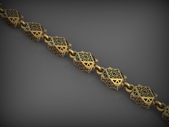 chaîne bracelet 182 bijoux bracelets Chaînes Collier colliers or argent imprimable santayork rhinocéros mariage engagement mode luxe beauté ornement 3D print model - Mito3D