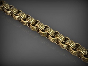 Zincir bilezik 36 takı bilezikler zincirler kolye kolyeler altın gümüş mücevher yazdırılabilir Santayork gergedan düğün nişan moda lüks güzellik süs 3d print model - Mito3D