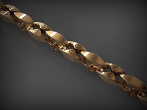 pulseira 60 joalheria pulseiras correntes colar colares ouro prata jóias imprimível santayork rinoceronte Casamento noivado moda luxo beleza enfeite 3d print model - Mito3D