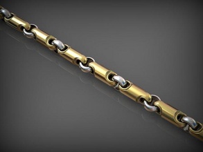 pulseira 63 joalheria pulseiras correntes colar colares ouro prata jóias imprimível santayork rinoceronte Casamento noivado moda luxo beleza enfeite 3d print model - Mito3D