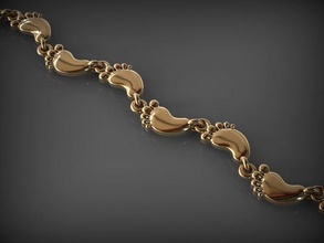pulseira 70 joalheria pulseiras correntes colar colares ouro prata jóias imprimível santayork rinoceronte Casamento noivado moda luxo beleza enfeite 3d print model - Mito3D