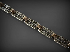 zincir bilezik 84 takı 3d yazdır model in bilezikler 3dexport zincirler kolye kolyeler altın gümüş mücevher yazdırılabilir santayork gergedan düğün nişan moda lüks güzellik süs 3d print model - Mito3D
