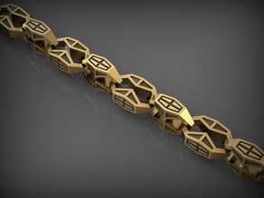 pulseira 93 joalheria 3d impressão modelo in pulseiras 3dexport correntes colar colares ouro prata jóias imprimível santayork rinoceronte casamento noivado moda luxo beleza enfeite 3d print model - Mito3D